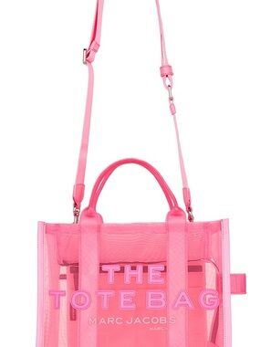 Marc Jacobs Pink Clear The Tote Bag - Hot Pink Shoulder Tote